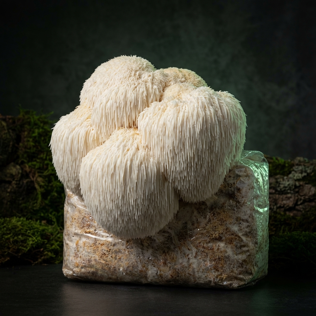 Lion's Mane Fruiting Block